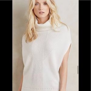 Sleeveless Cashmere Pancho anthropology size S